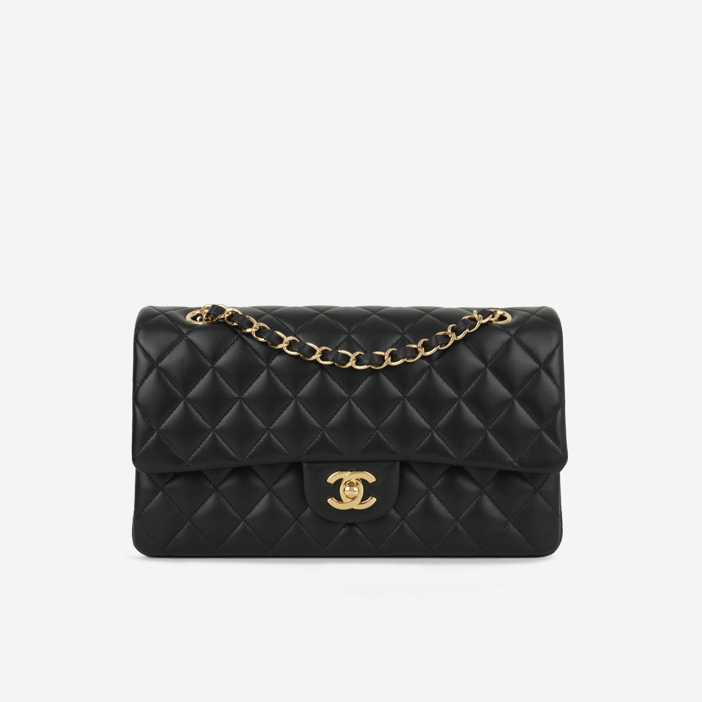 Chanel Medium Classic Flap - Black Lambskin | Gold Hardware