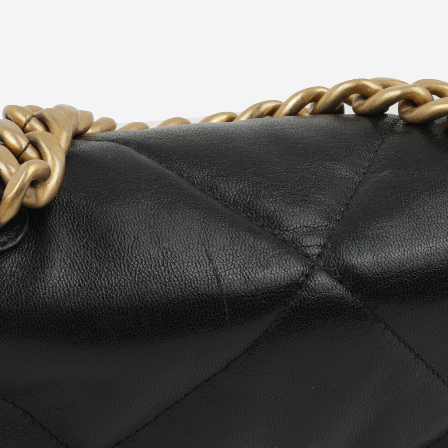 Chanel Small 19 Flap Bag - Black Lambskin | Gold & Silver Hardware