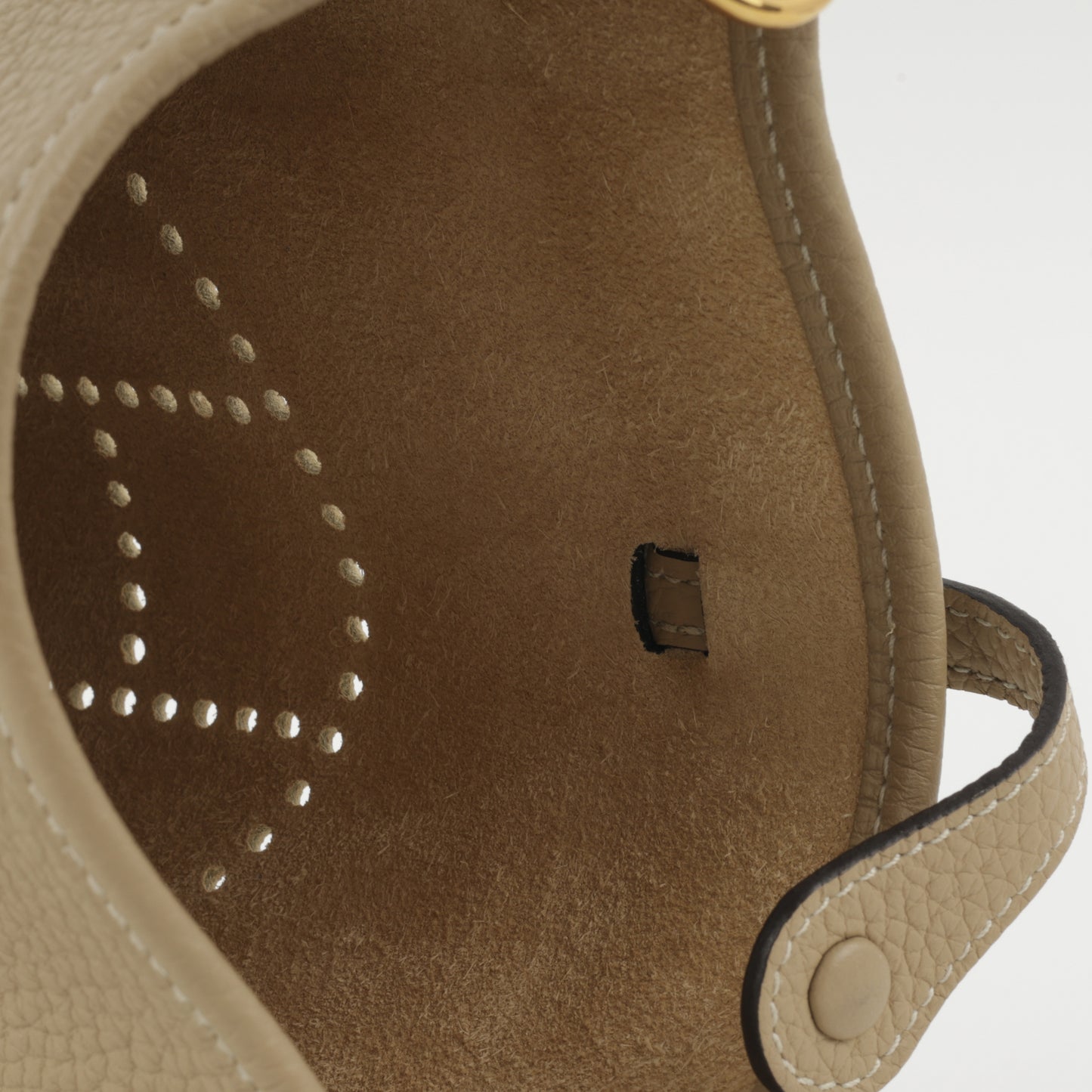 Hermès Evelyne TPM - Beige Marfa Clemence | Gold Hardware