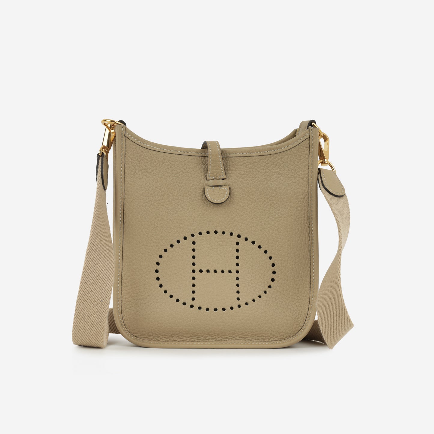 Hermès Evelyne TPM - Beige Marfa Clemence | Gold Hardware