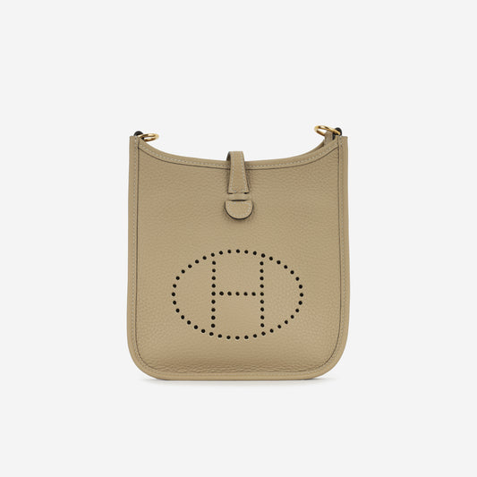 Hermès Evelyne TPM - Beige Marfa Clemence | Gold Hardware