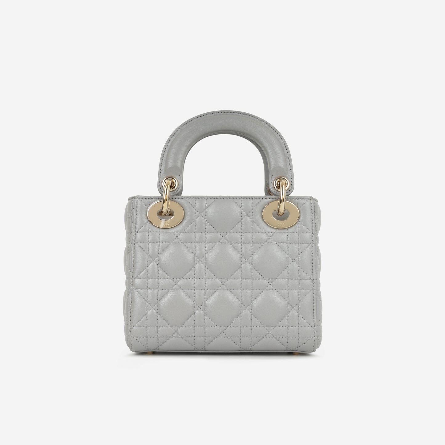 Dior Mini Lady Dior - Opal Grey Lambskin | Champagne Gold Hardware