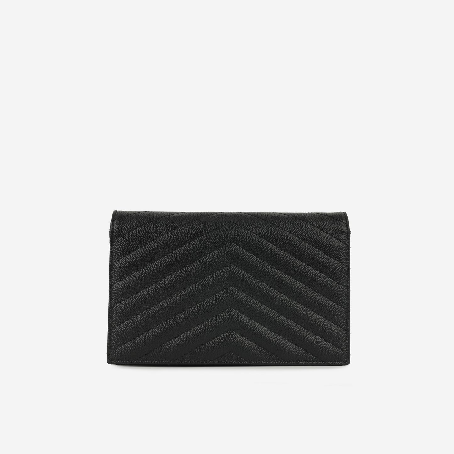 Saint Laurent Mini Cassandre WOC – Black Grained Calfskin | Gold Hardware
