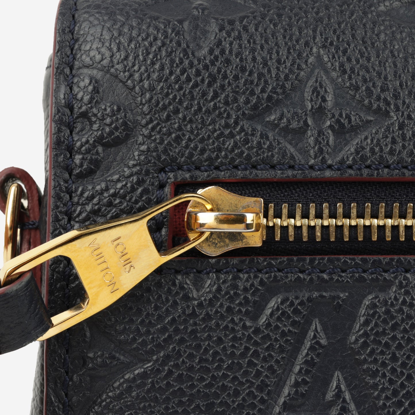 Louis Vuitton Pochette Métis - Navy Empreinte / Red Trim | Gold Hardware