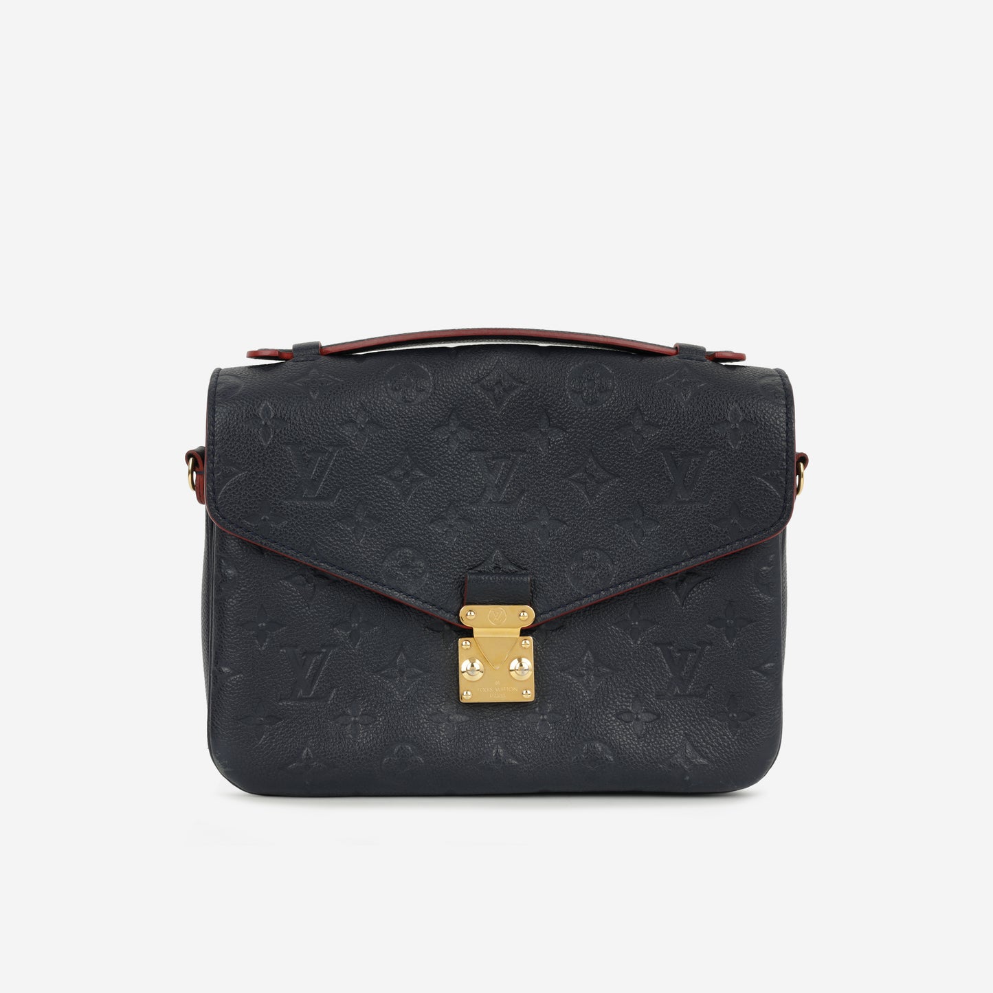 Louis Vuitton Pochette Métis - Navy Empreinte / Red Trim | Gold Hardware