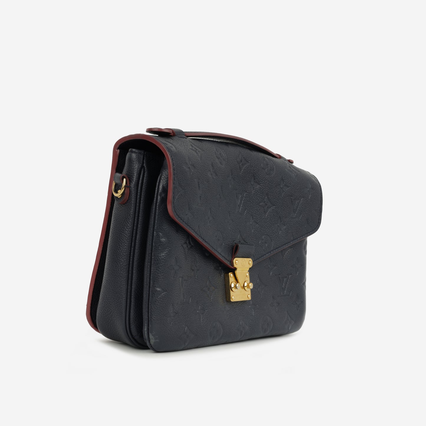 Louis Vuitton Pochette Métis - Navy Empreinte / Red Trim | Gold Hardware