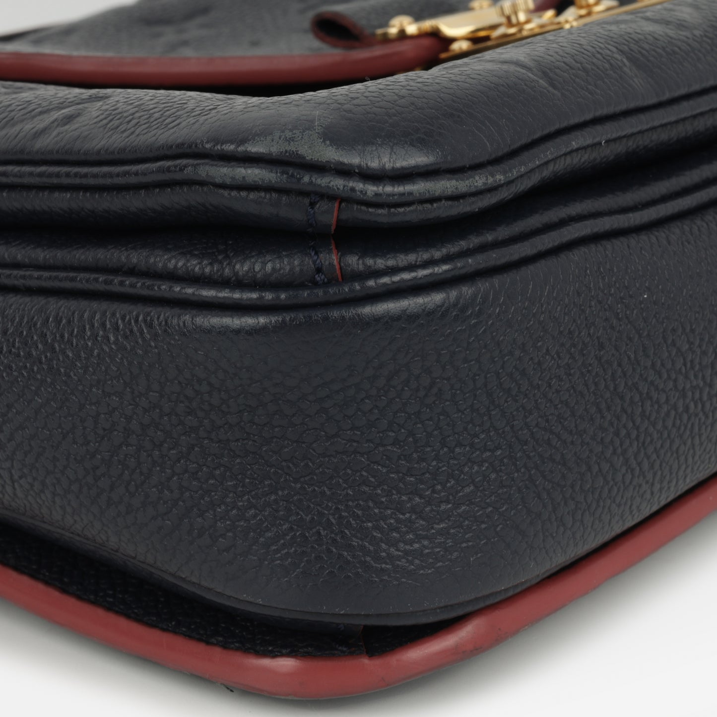 Louis Vuitton Pochette Métis - Navy Empreinte / Red Trim | Gold Hardware