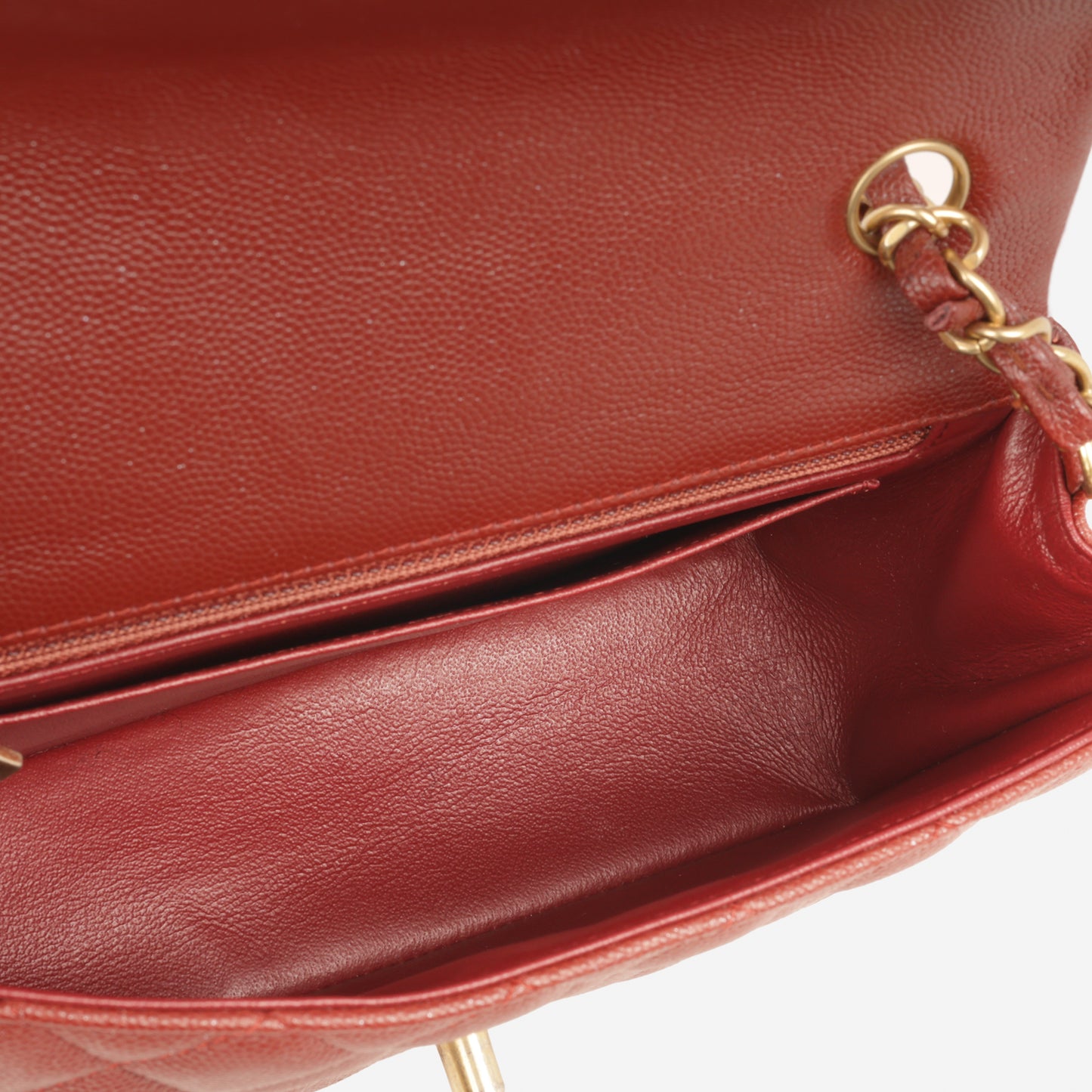 Chanel Mini Flap Rectangular - Burgundy Caviar | Gold Hardware