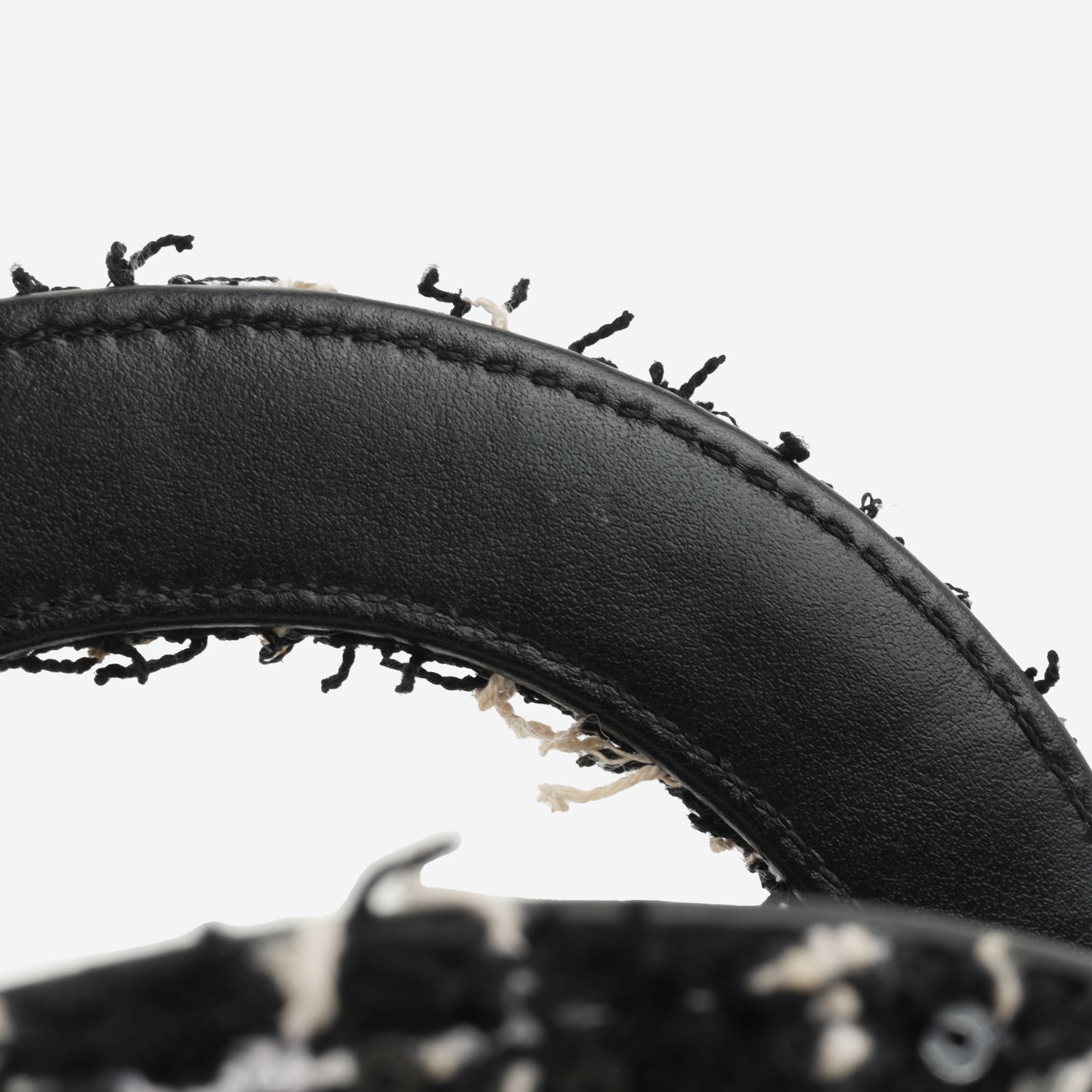 Chanel Small Kelly Re-Edition - Black/White Tweed | Gold Hardware