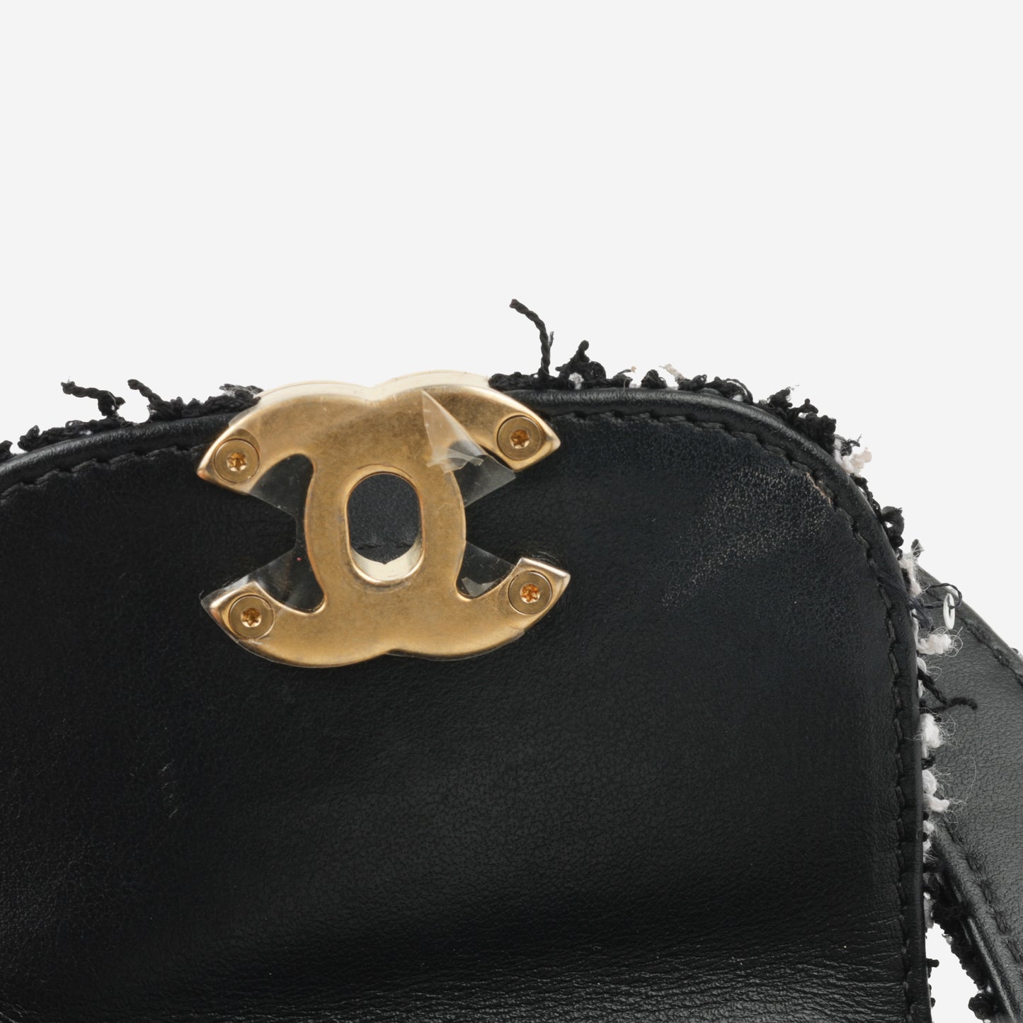 Chanel Small Kelly Re-Edition - Black/White Tweed | Gold Hardware