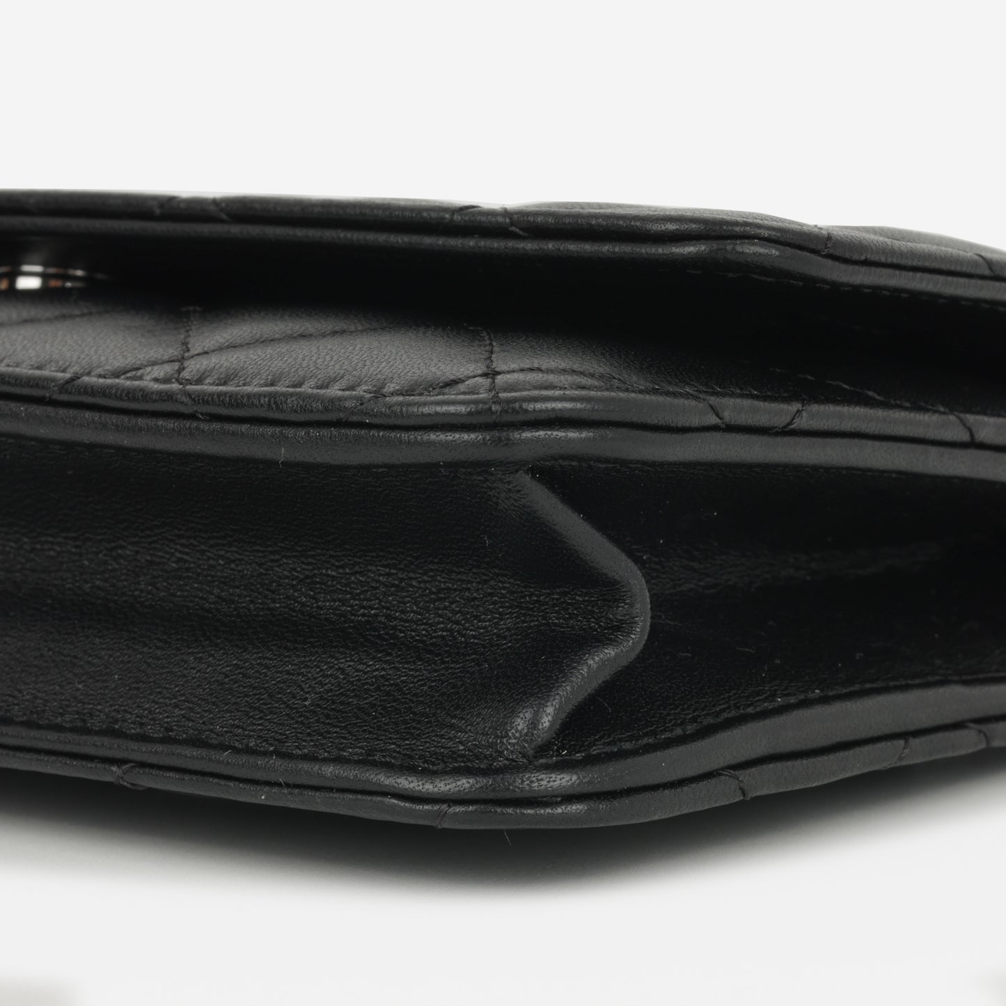 Chanel Classic Wallet on Chain - Black Lambskin | Silver Hardware