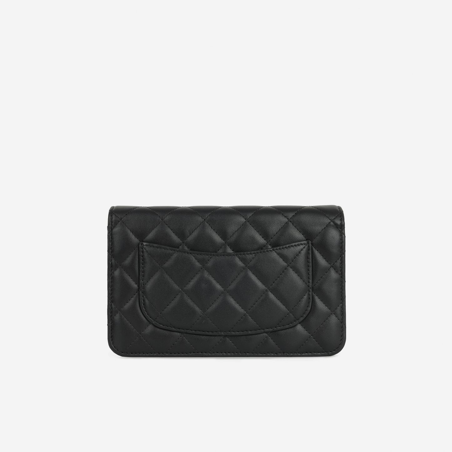 Chanel Classic Wallet on Chain - Black Lambskin | Silver Hardware