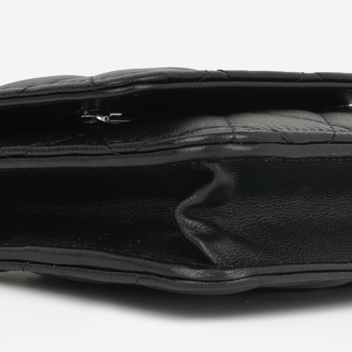 Chanel Classic Wallet on Chain - Black Lambskin | Silver Hardware