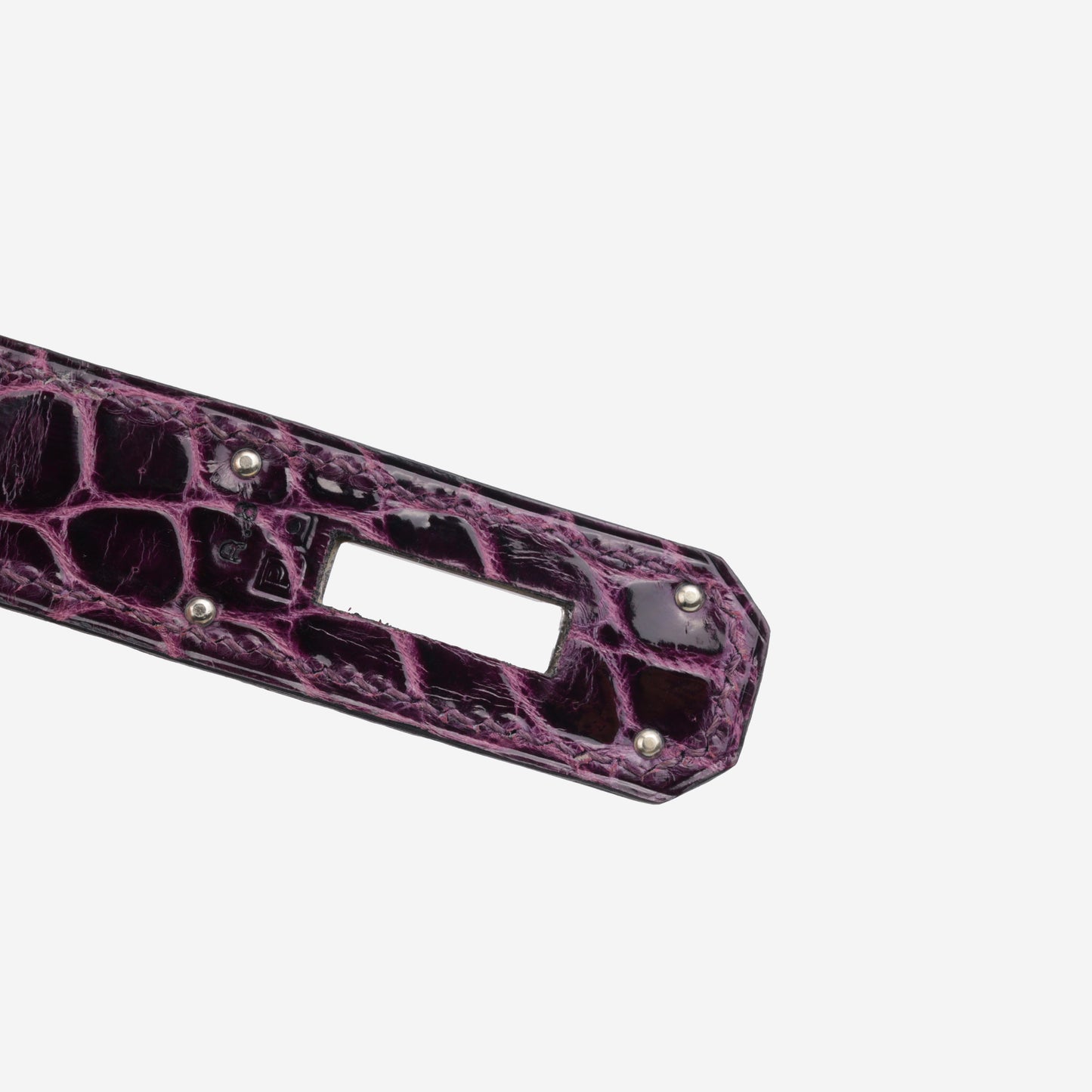 Hermès Kelly 40 - Amethyst Crocodile Porosus | Palladium Hardware