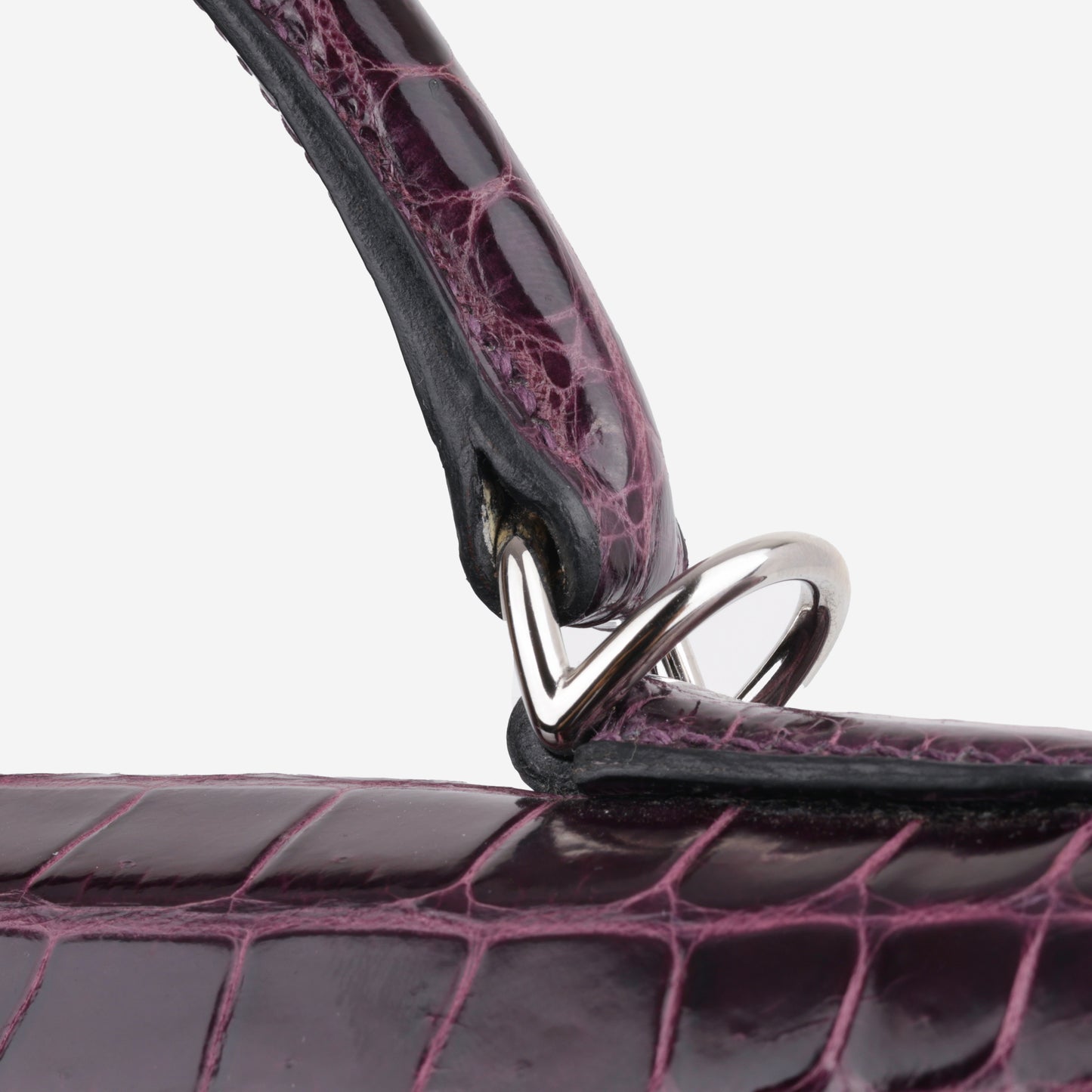 Hermès Kelly 40 - Amethyst Crocodile Porosus | Palladium Hardware