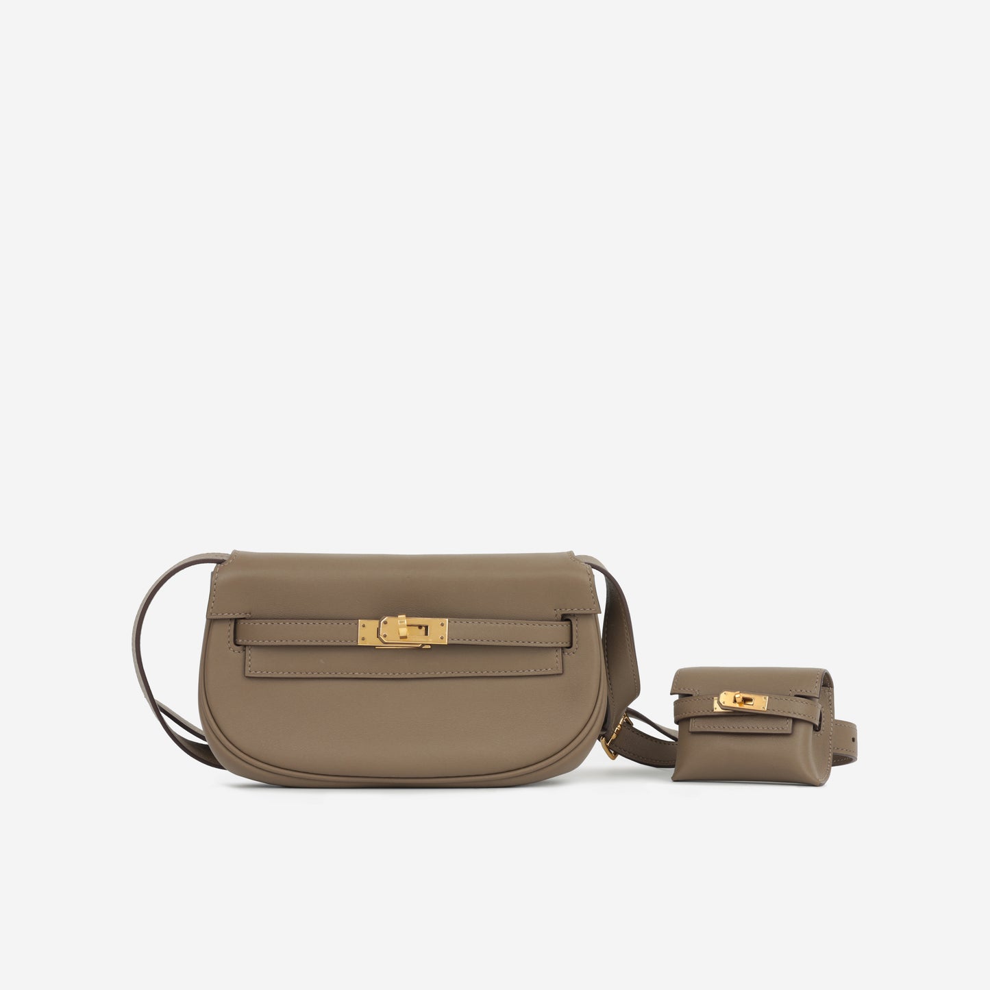 Hermès Kelly Moove - Etoupe Swift | Gold Hardware