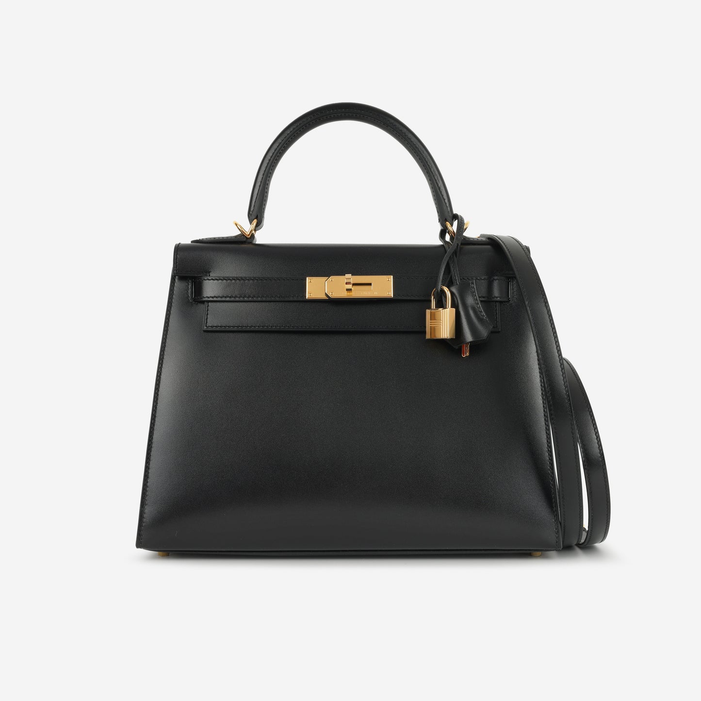 Hermès Kelly 28 - Black Box Calf | Gold Hardware