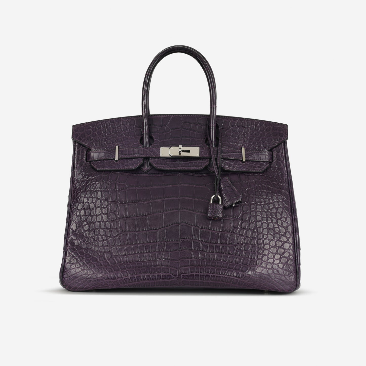Hermès Birkin 35 - Amethyst Matte Alligator Mississippiensis | Palladium Hardware