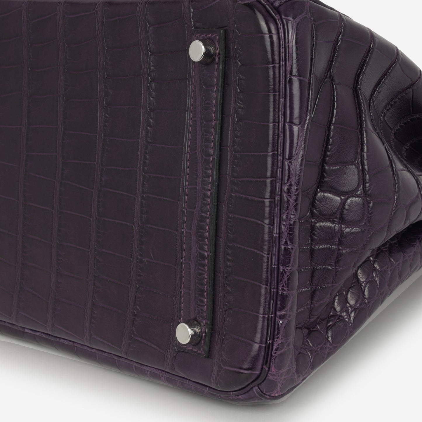 Hermès Birkin 35 - Amethyst Matte Alligator Mississippiensis | Palladium Hardware