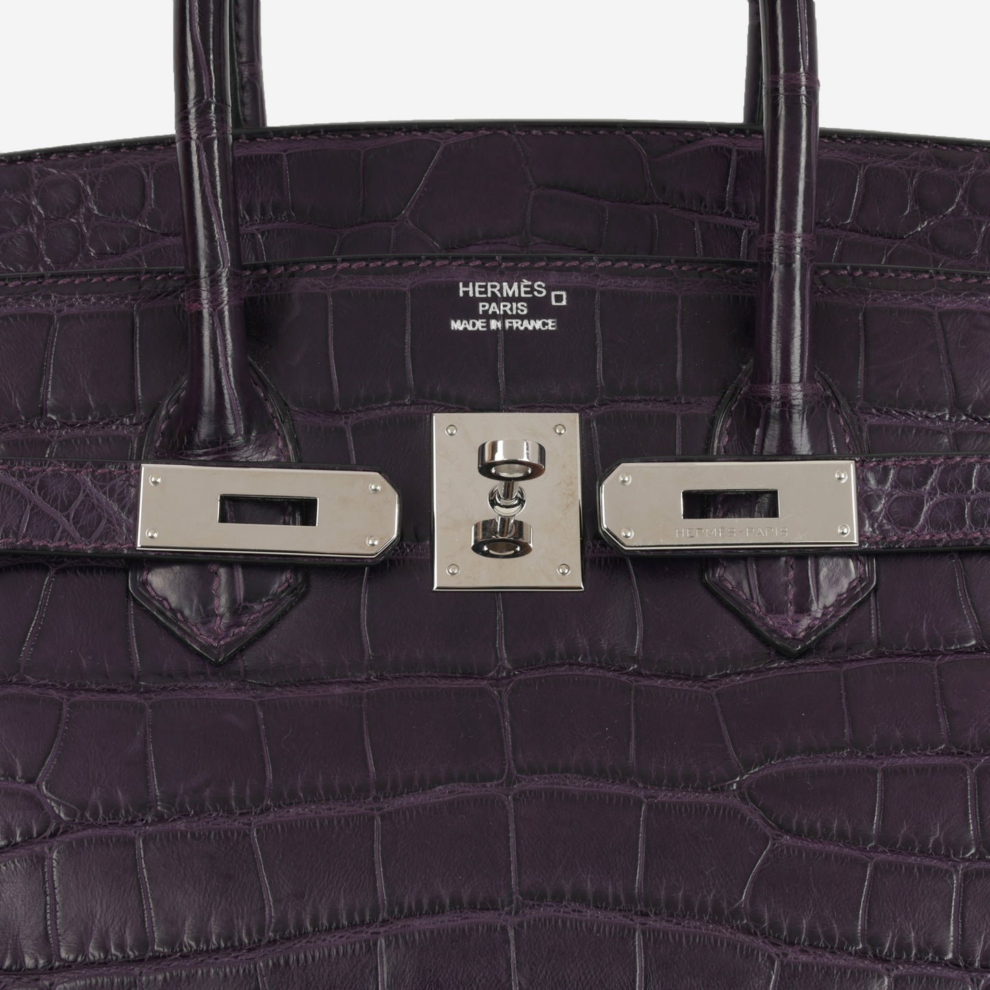 Hermès Birkin 35 - Amethyst Matte Alligator Mississippiensis | Palladium Hardware