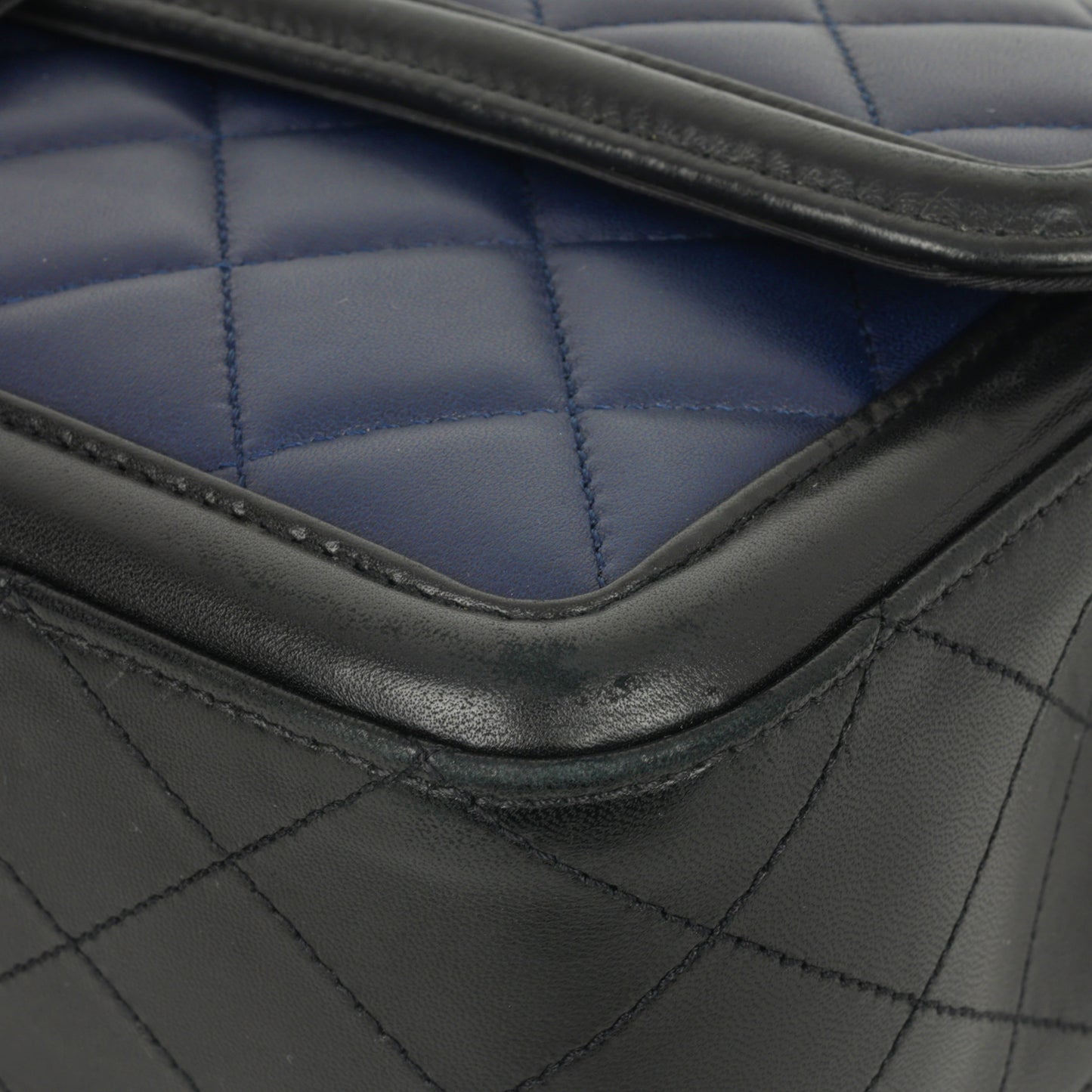 Chanel Large Elegant CC Flap - Navy/Black Lambskin | Gold Hardware