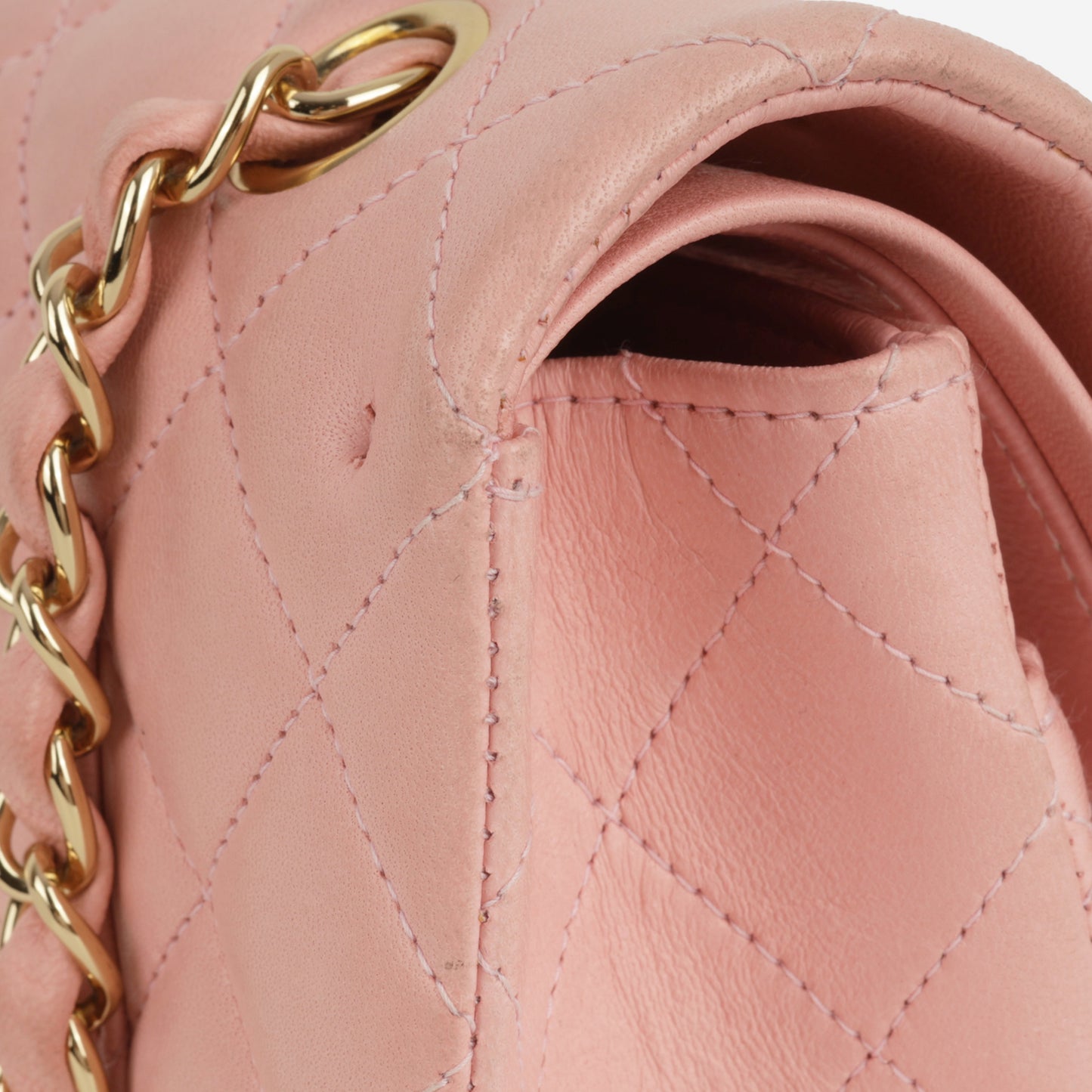 Chanel Vintage Medium Classic Flap - Pink Lambskin | Gold Hardware