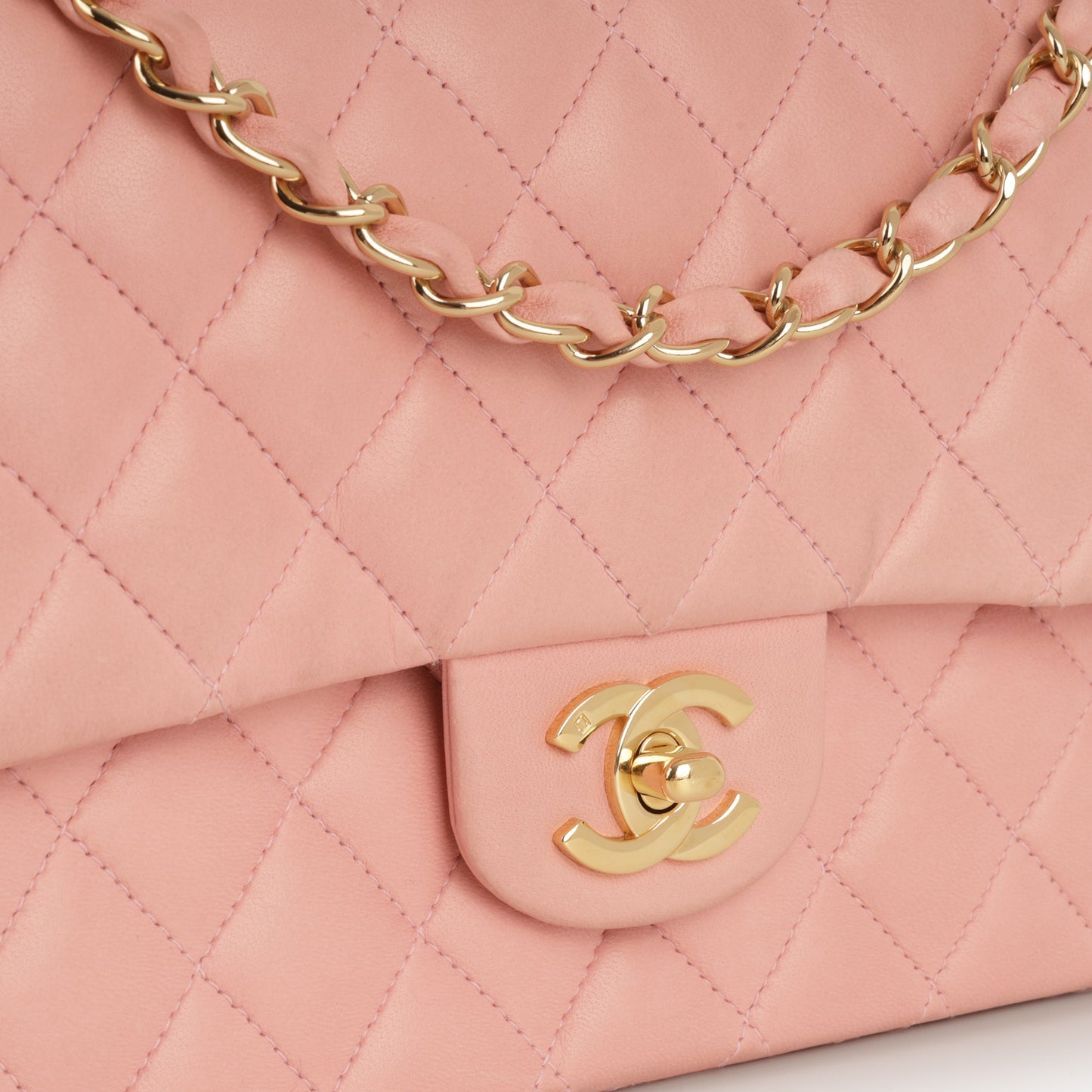 Chanel Vintage Medium Classic Flap - Pink Lambskin | Gold Hardware