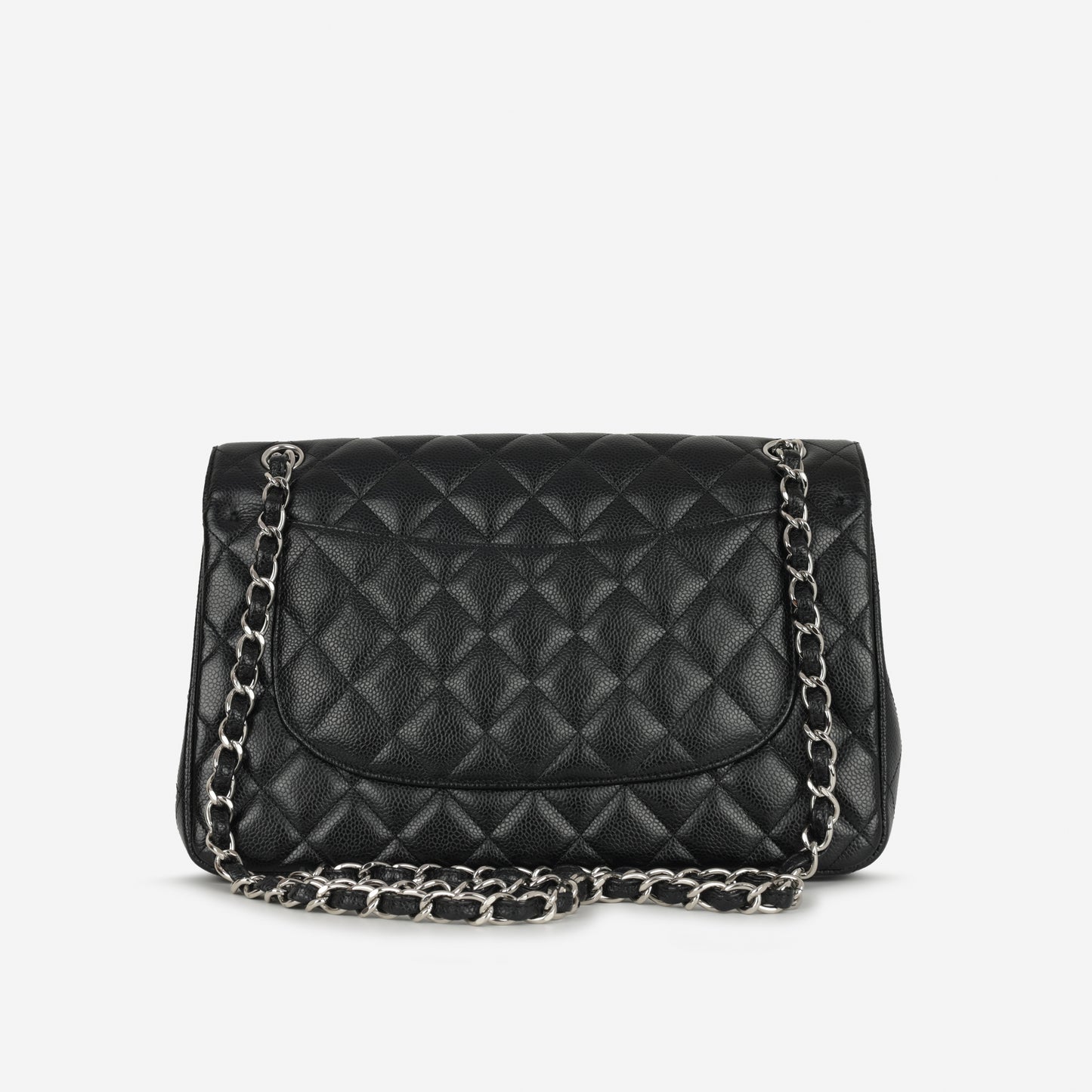 Chanel Jumbo Classic Flap Bag - Black Caviar | Silver Hardware