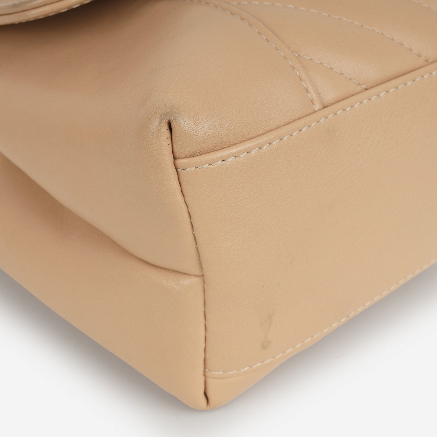 Chanel Small Daily Flap - Beige Calfskin | Champagne Gold Hardware