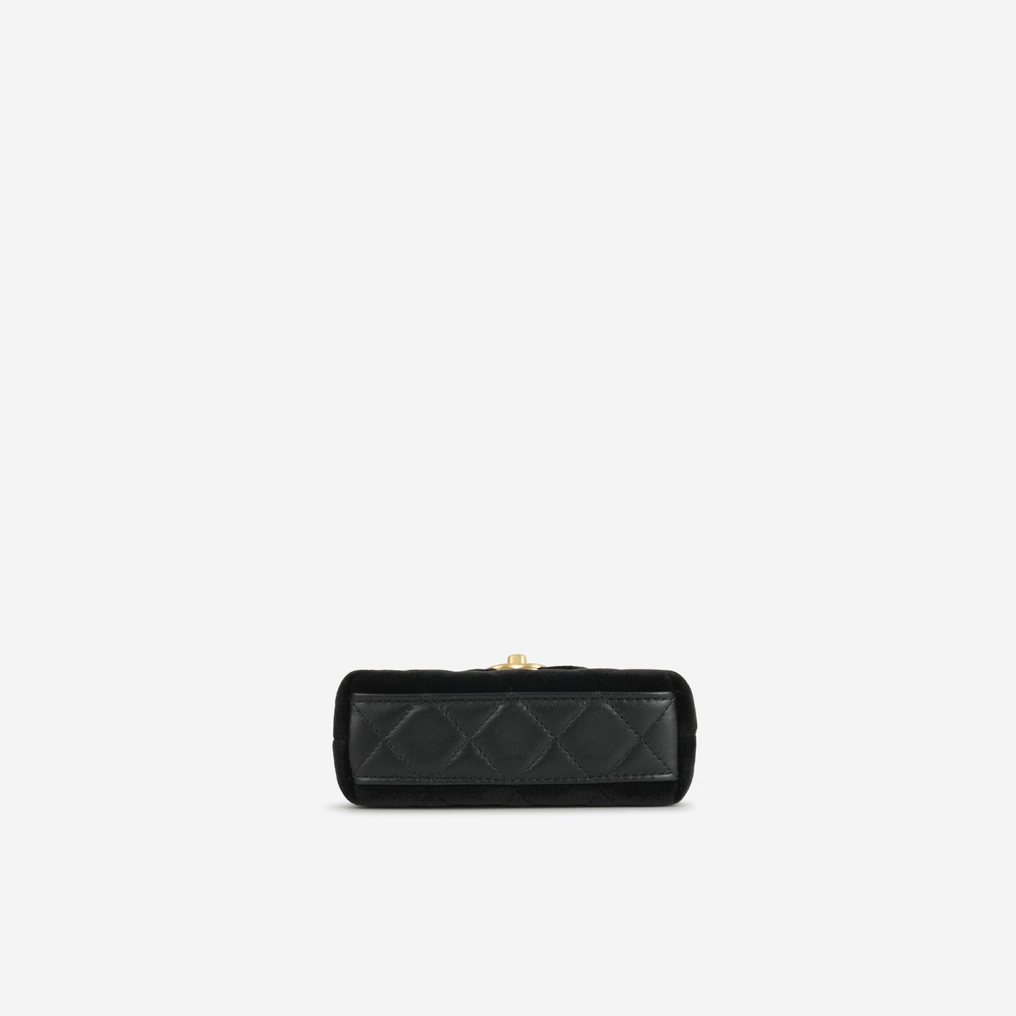 Chanel Nano Kelly Re-Edition - Black Velvet | Gold Hardware
