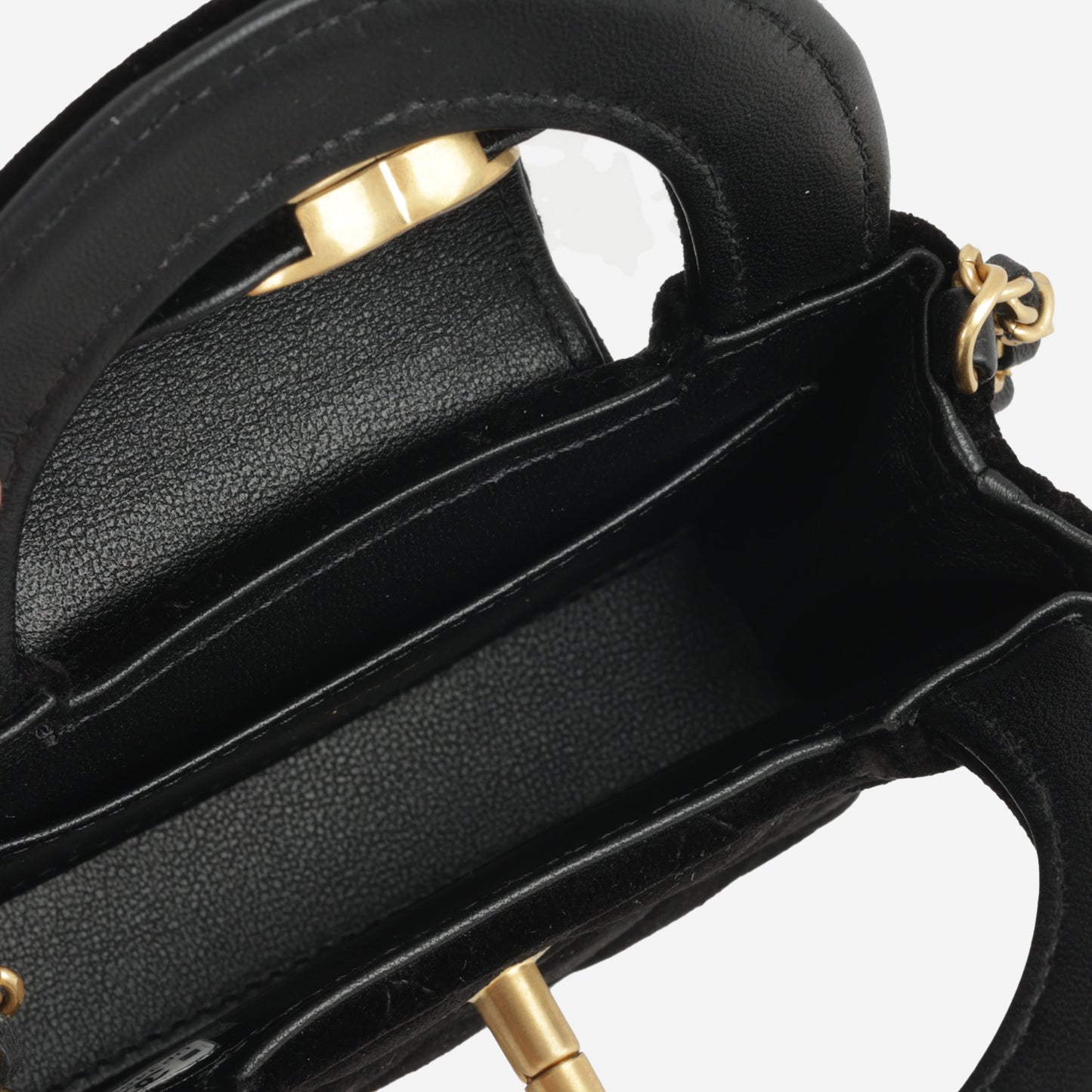 Chanel Nano Kelly Re-Edition - Black Velvet | Gold Hardware