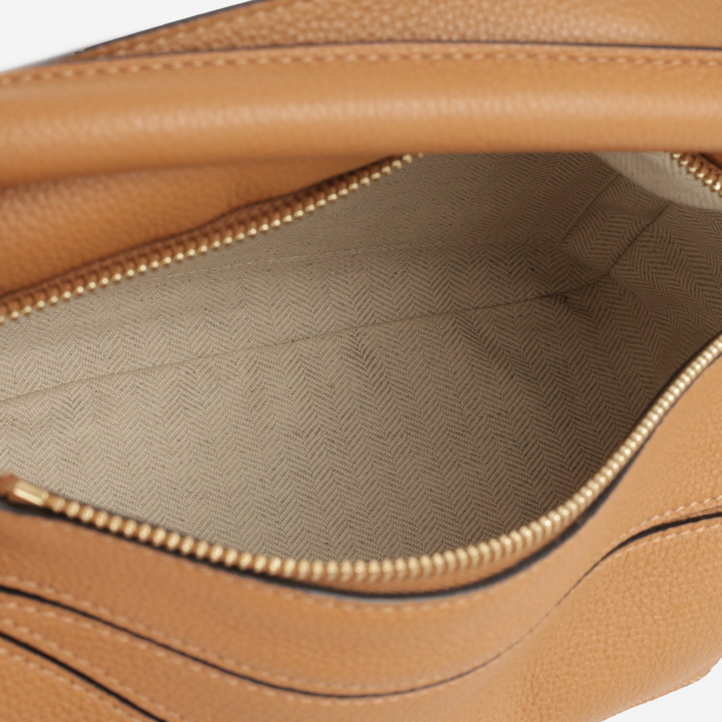 Loewe Puzzle Bag Small - Light Canyon Brown Grained Calfskin | Gold Hardware