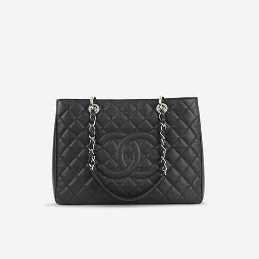 Chanel GST - Black Caviar | Silver Hardware