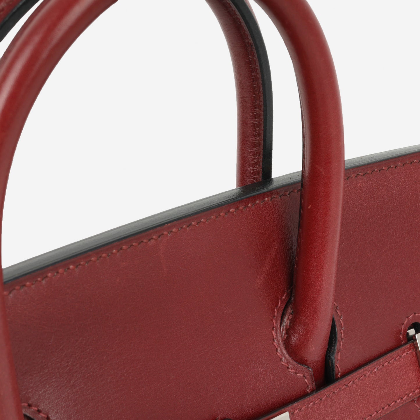 Hermès Vintage Birkin Hac 32 - Rouge H Box Calf | Palladium Hardware