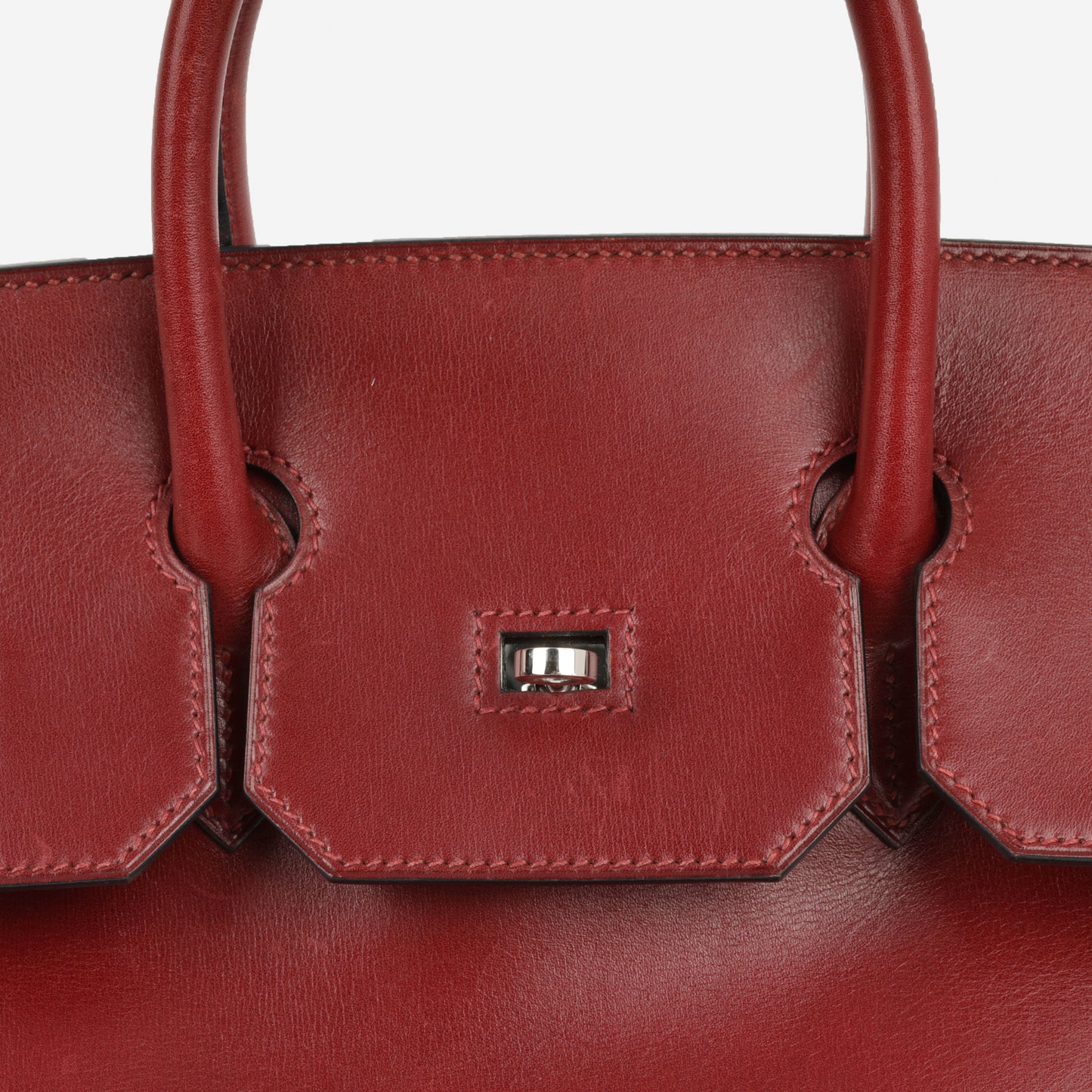 Hermès Vintage Birkin Hac 32 - Rouge H Box Calf | Palladium Hardware