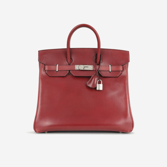 Hermès Vintage Birkin Hac 32 - Rouge H Box Calf | Palladium Hardware
