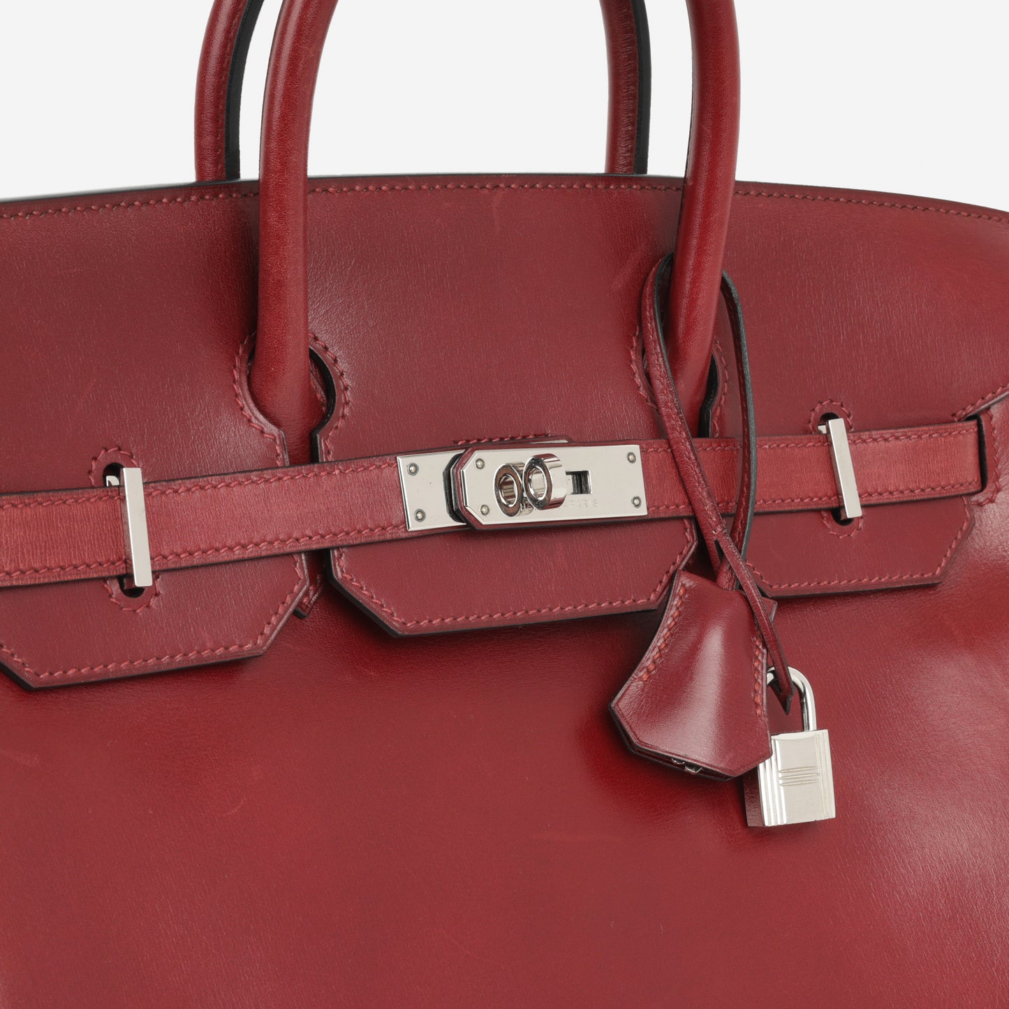 Hermès Vintage Birkin Hac 32 - Rouge H Box Calf | Palladium Hardware