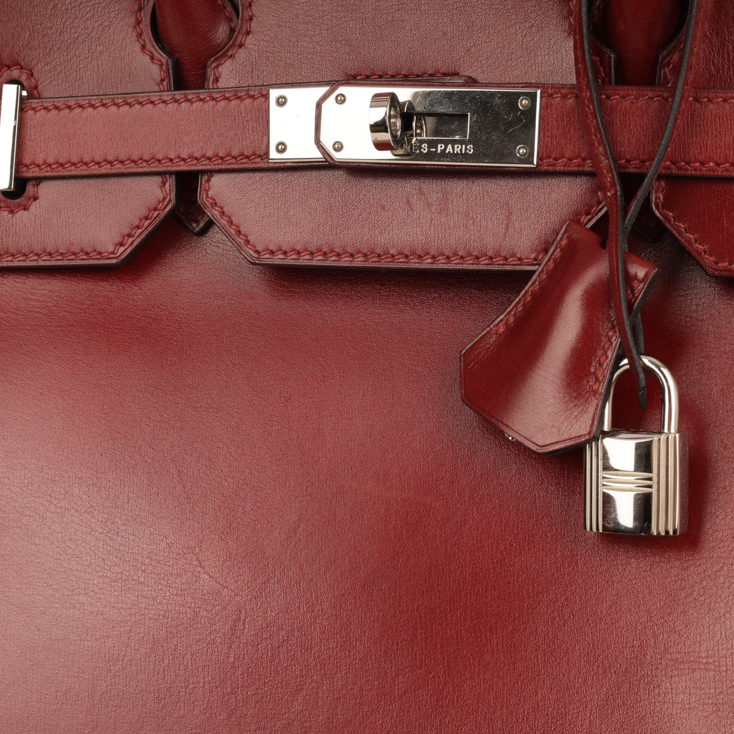 Hermès Vintage Birkin Hac 32 - Rouge H Box Calf | Palladium Hardware