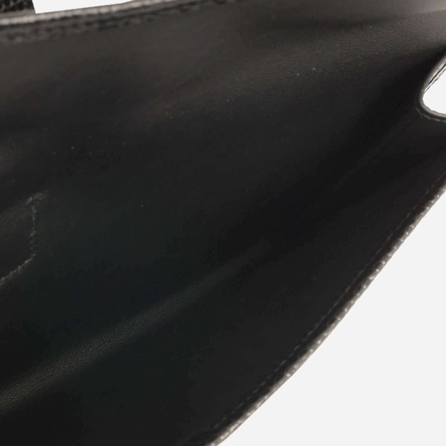 Hermès Jige Clutch 29 - Noir Swift / Noir Varanus Shiny Niloticus Lizard