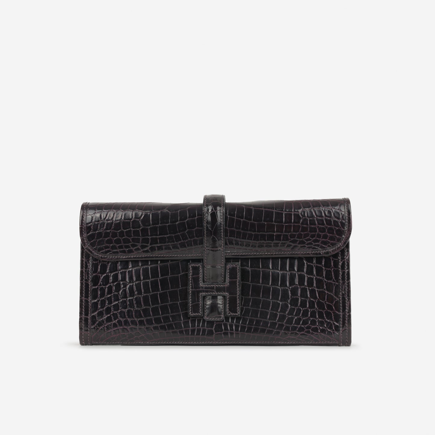 Hermès Jige Clutch 29 - Iris Crocodile Niloticus