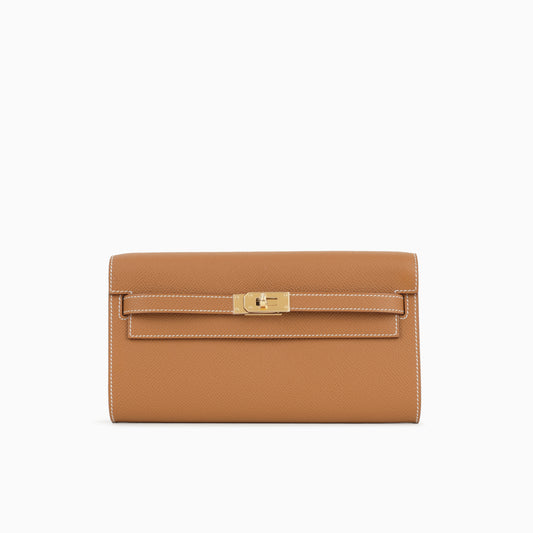 Hermès Kelly To Go Wallet - Gold Epsom | Gold Hardware