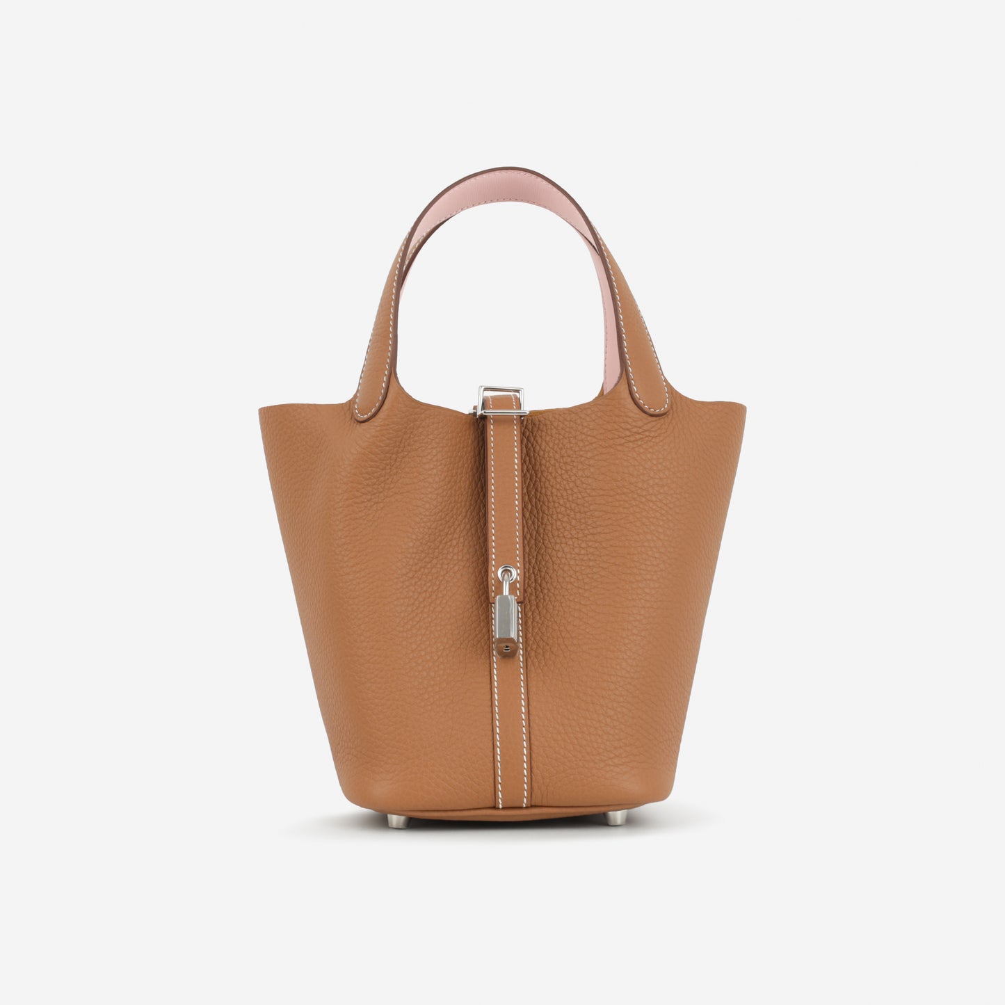 Picotin 18 Eclat - Gold Clemence / Rose Sakura Swift | Palladium Hardware