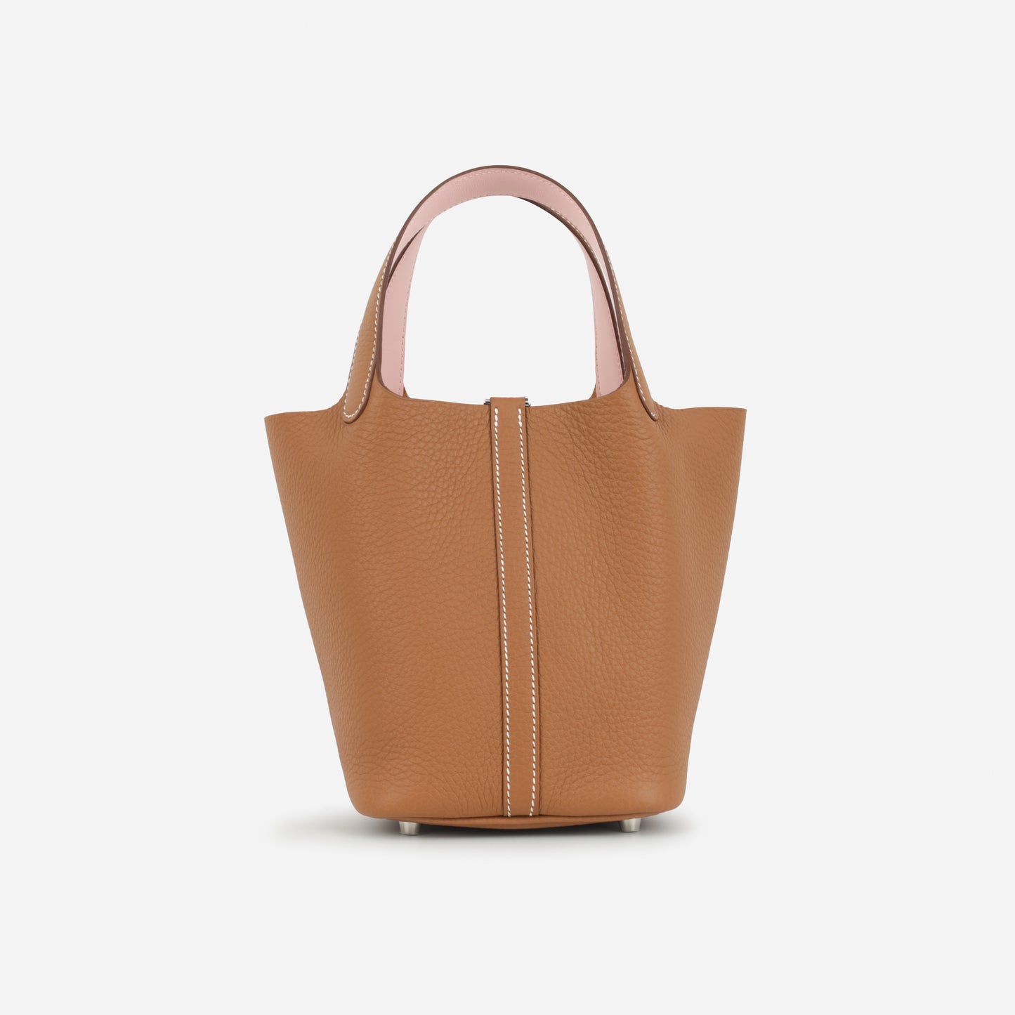 Picotin 18 Eclat - Gold Clemence / Rose Sakura Swift | Palladium Hardware