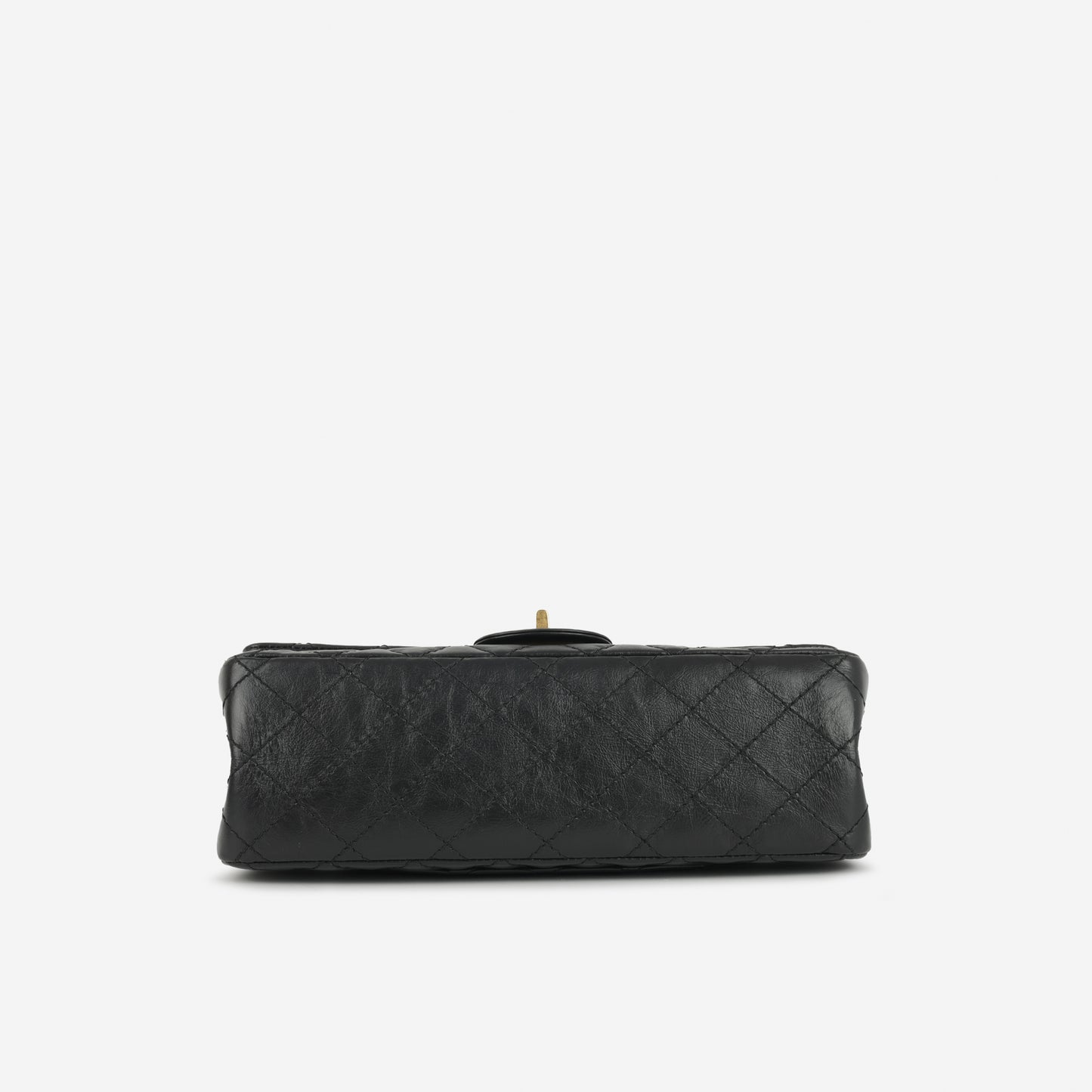 2.55 Reissue 225 - Black Crumpled Calfskin | Gold Hardware