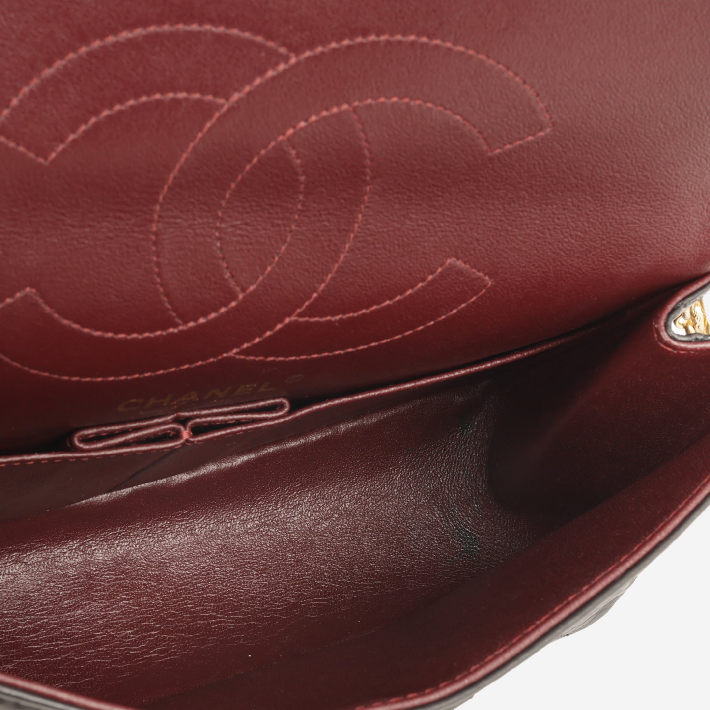 2.55 Reissue 225 - Black Crumpled Calfskin | Gold Hardware