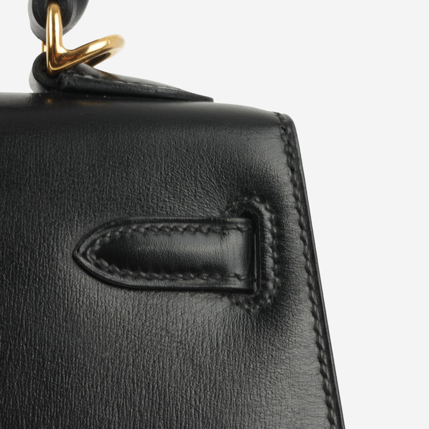 Hermès Vintage Kelly 20 - Black Box Calf | Gold Hardware