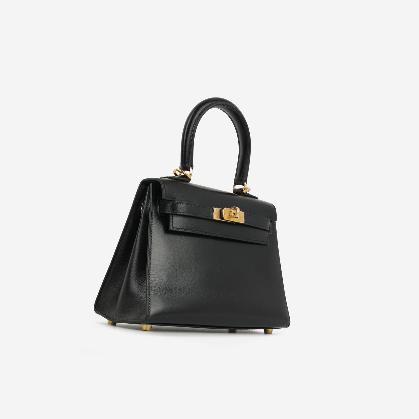 Hermès Vintage Kelly 20 - Black Box Calf | Gold Hardware