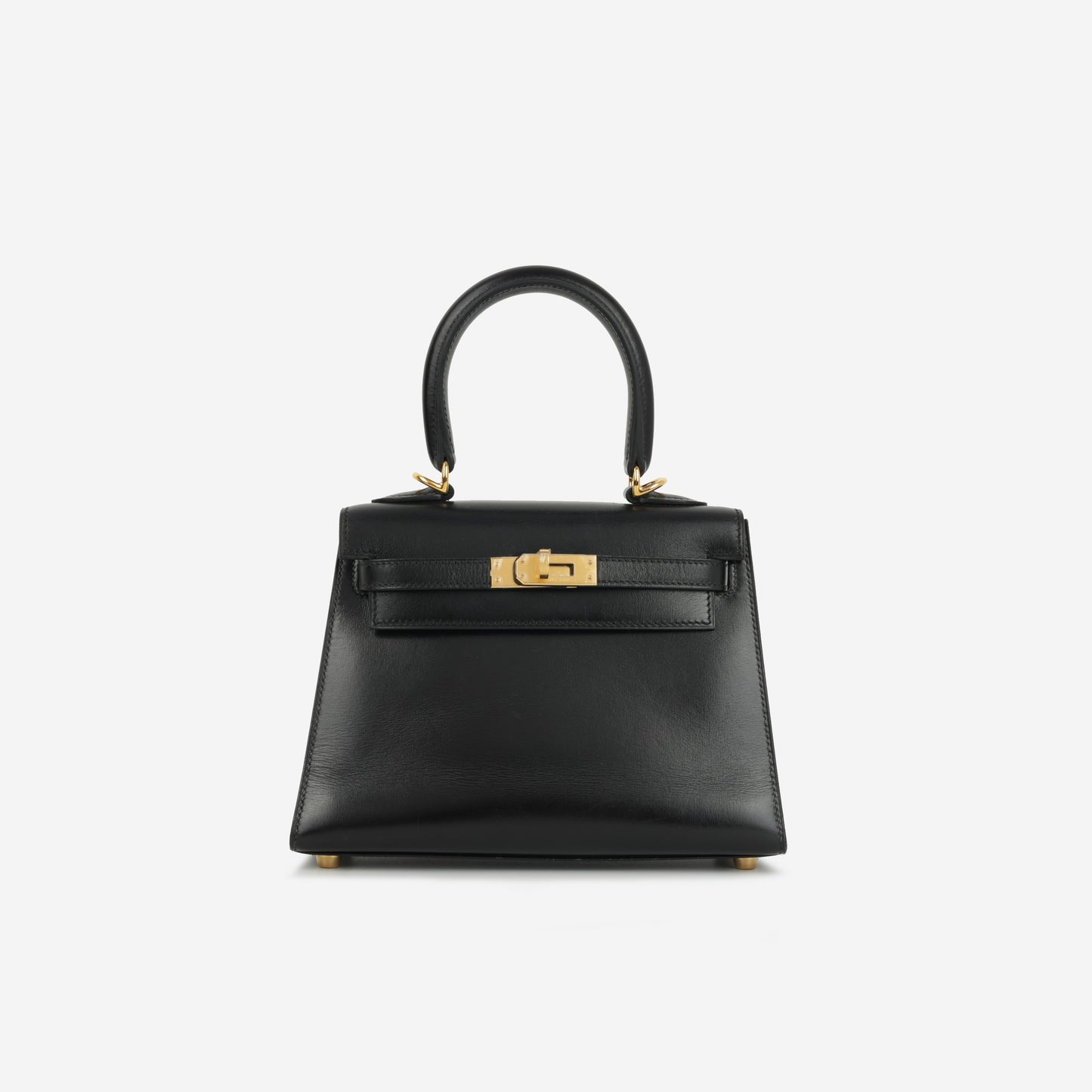 Hermès Vintage Kelly 20 - Black Box Calf | Gold Hardware