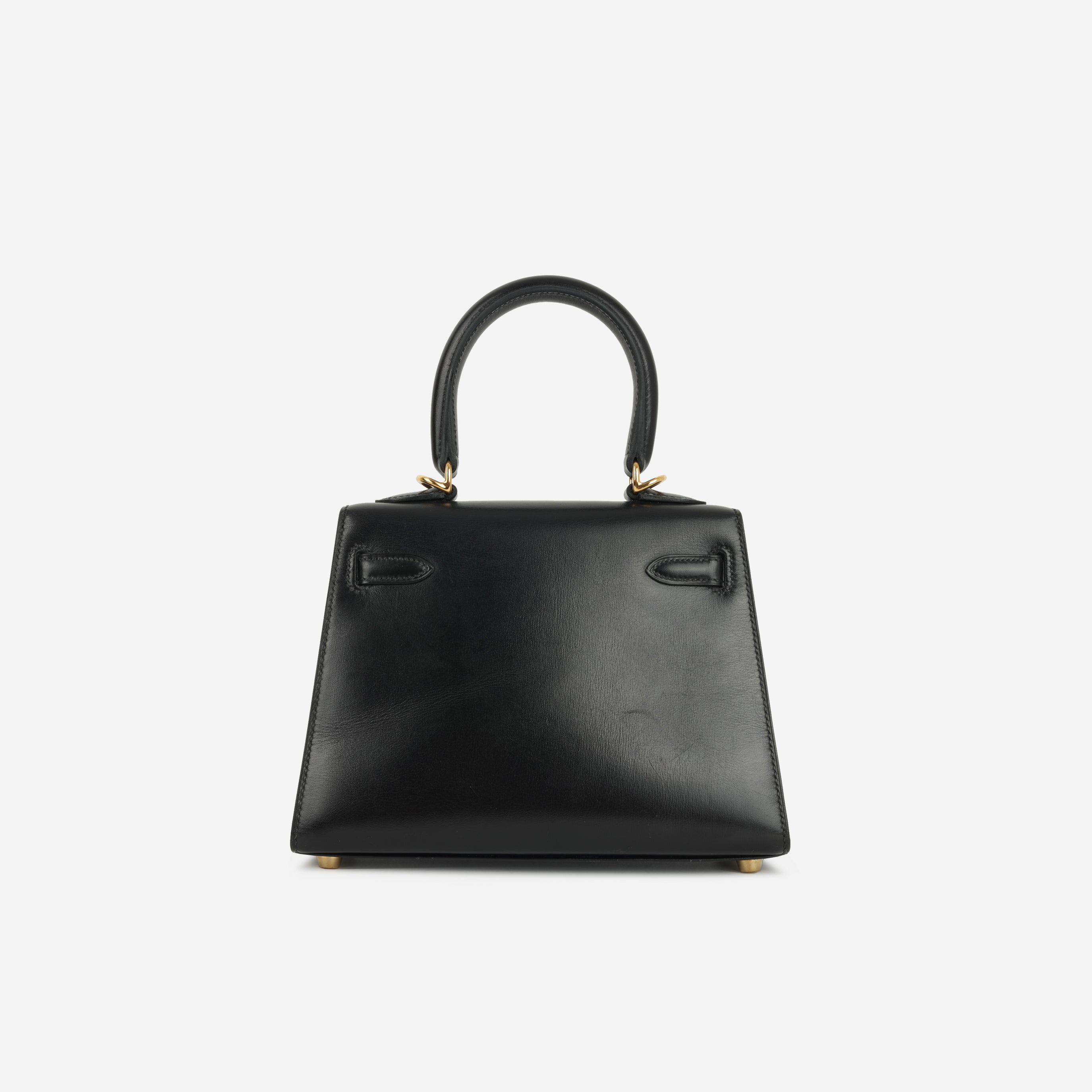 Hermès Vintage Kelly 20 - Black Box Calf | Gold Hardware – Bagista