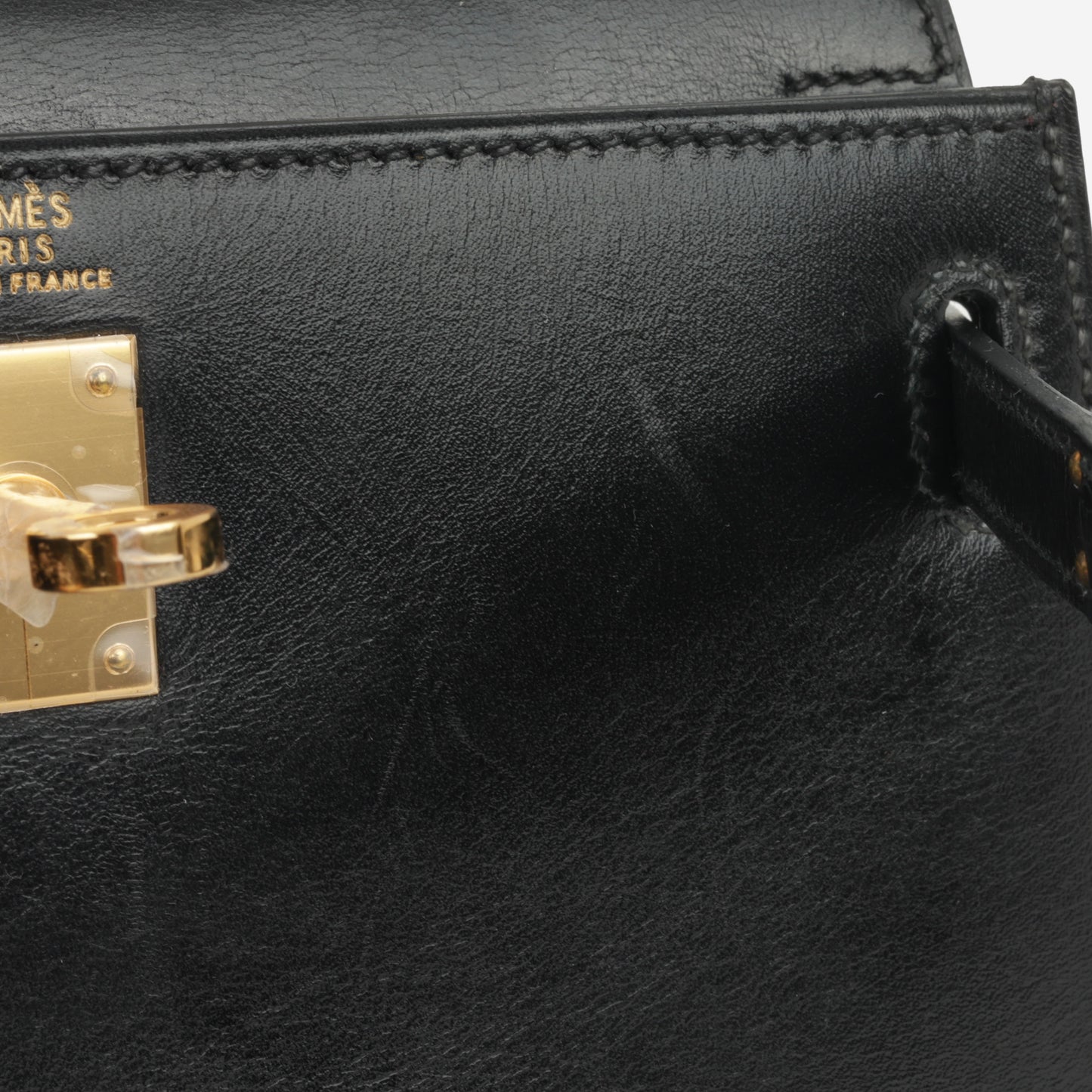 Hermès Vintage Kelly 20 - Black Box Calf | Gold Hardware